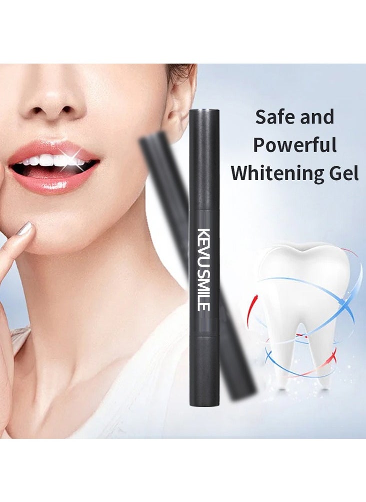 KEVU SMILE Teeth Whitening Kit, Advanced LED Accelerator Light, 35% Carbamide Peroxide 2ml Teeth Whitening Gel Pen, 32 LED Light Whiten Teeth Faster, Helps to Remove Stains from Coffee, Smoking, Wines, Soda, Food