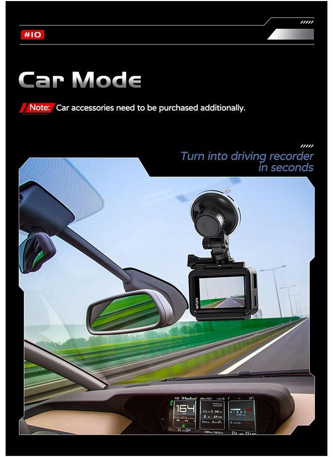 Sj11 Active Action Camera Waterproof Anti-Shake Motion Detection Multifunctional 4K Touch Screen Outdoor Sport Video Cam