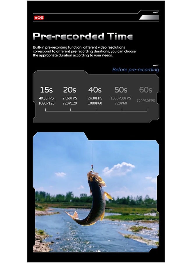 Sj11 Active Action Camera Waterproof Anti-Shake Motion Detection Multifunctional 4K Touch Screen Outdoor Sport Video Cam