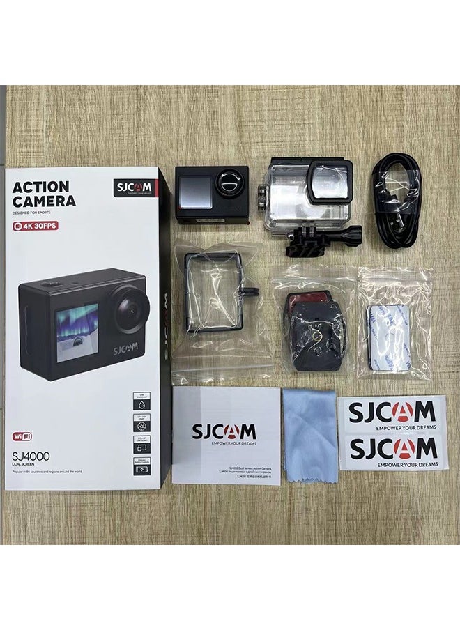 Sj4000Air 4K Hd Action Camera 2Inch Ips Screen 16Mp 170°Wide Angle 30M Waterproof Support Wifi Waterproof Case Adapters
