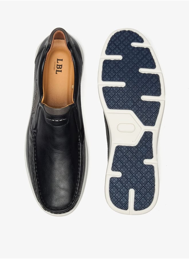 Stitch Detail Slip-On Loafers