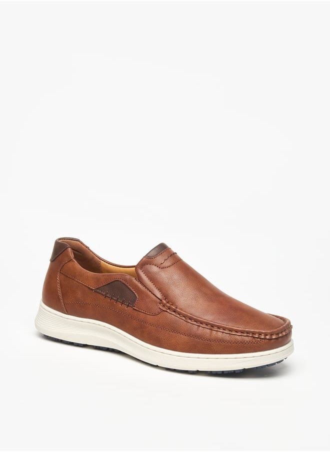 Stitch Detail Slip-On Loafers