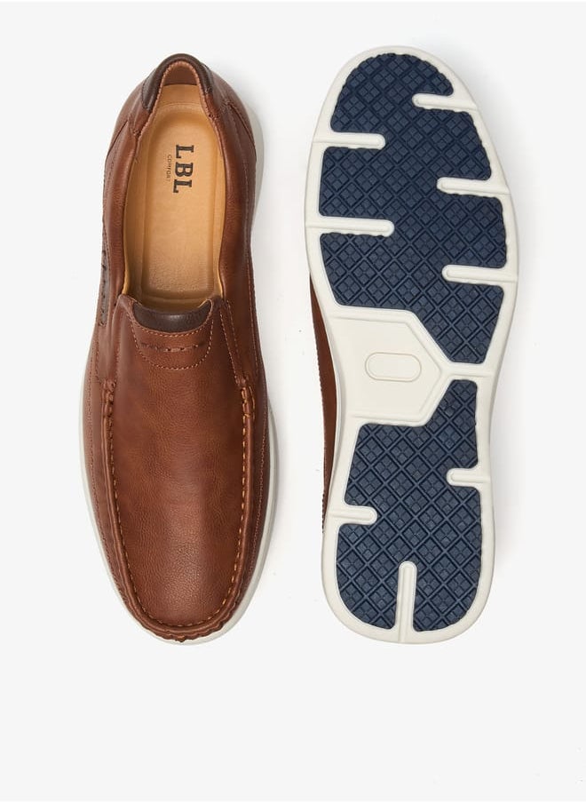 Stitch Detail Slip-On Loafers