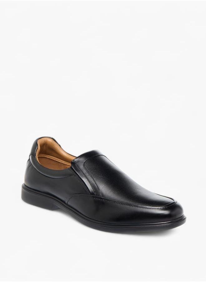 Men's Textured Slip-On Loafers