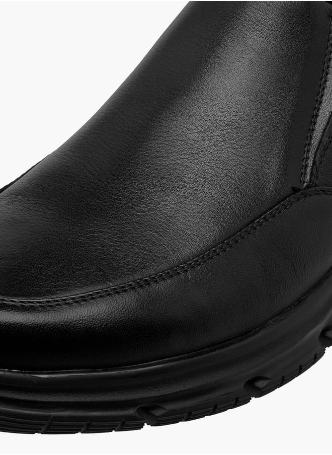 Men Solid Slip-On Loafers