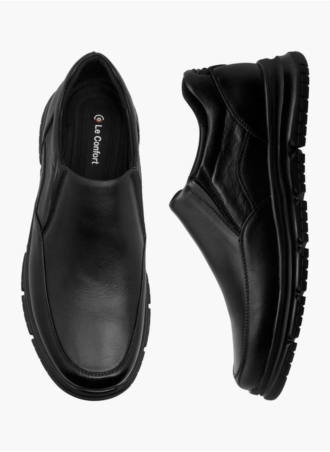 Men Solid Slip-On Loafers