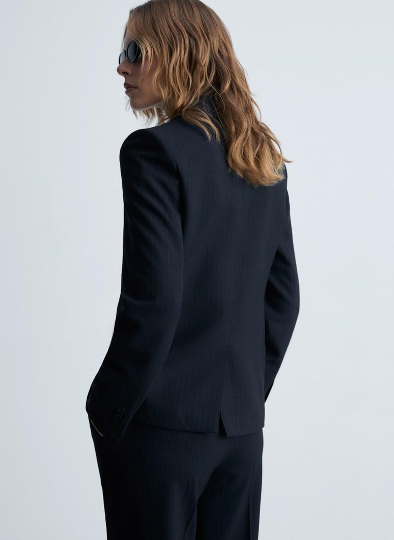 Pinstripe Suit Blazer