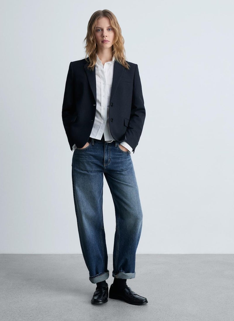 Pinstripe Suit Blazer