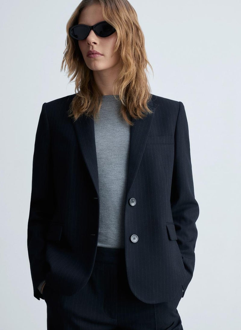 Pinstripe Suit Blazer