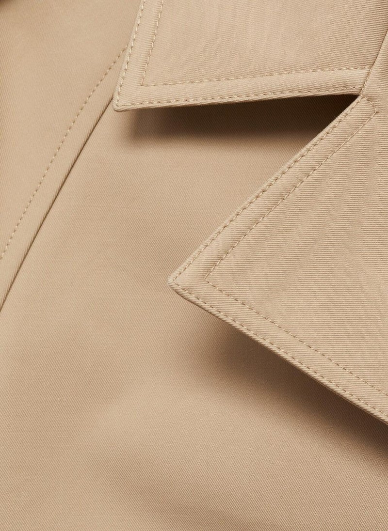 Lapels Double-Breasted Jacket