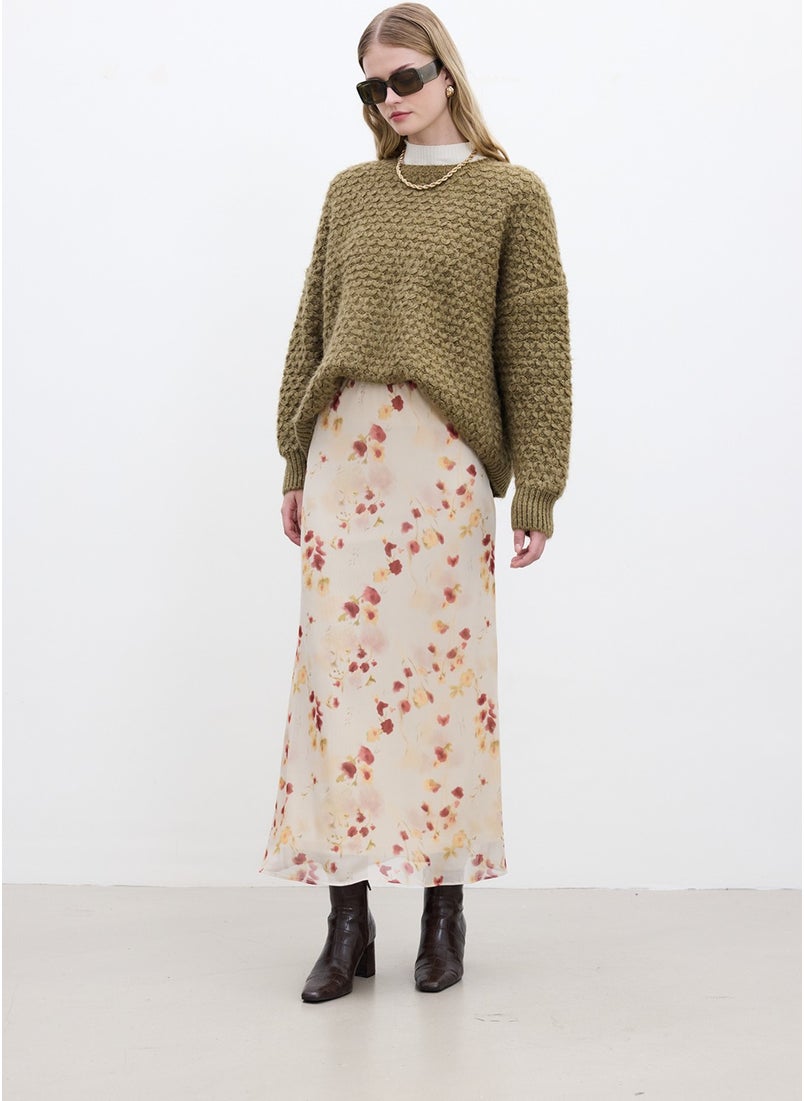 Patterned Knitted Sweater Soil