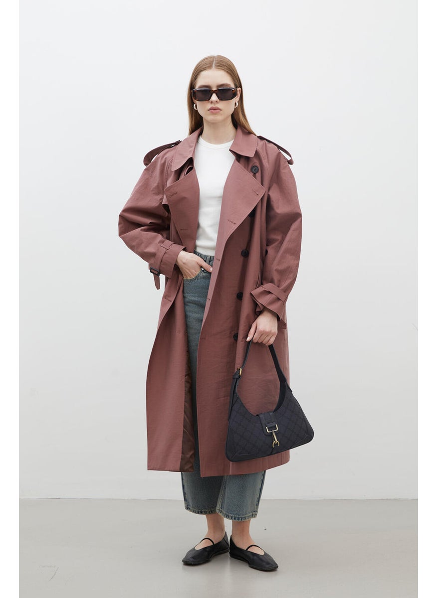 Copenhagen Oversize Trench Coat Dusty Rose