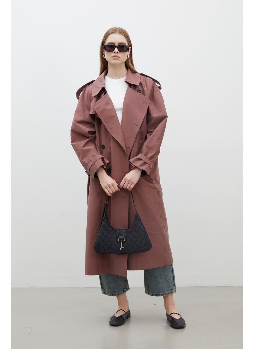 Copenhagen Oversize Trench Coat Dusty Rose