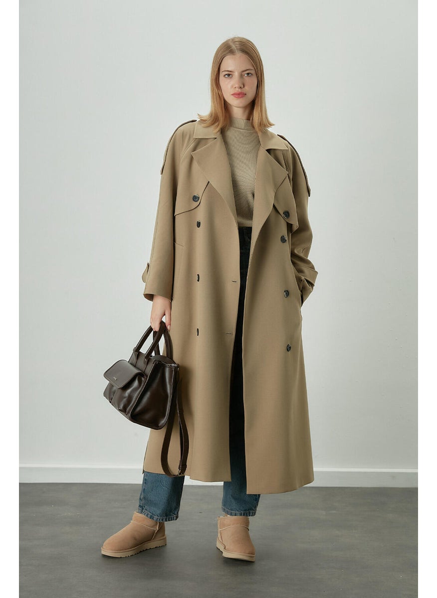 Premium Oversize Trench Coat Beige