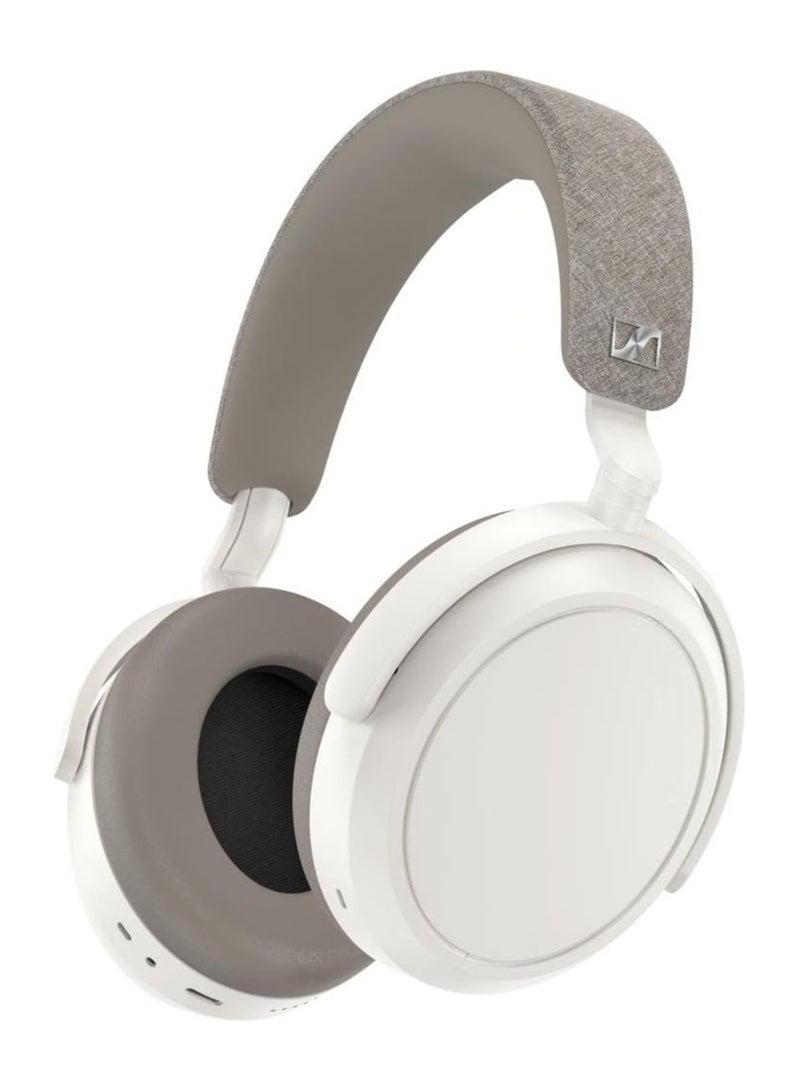 Momentum 4 Wireless Bluetooth Headset for Crystal-Clear Calls with Adaptive Noise Cancellation, 60h Battery Life, Customizable Sound White