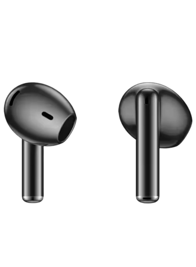E310 True Wireless Stereo Earbuds, Bluetooth 5.3, 13mm Drivers, AI Call Noise Reduction, 20 Hours Playtime, USB-C Charging, Lightweight - Black , with 1-Year Replacement Warranty Black