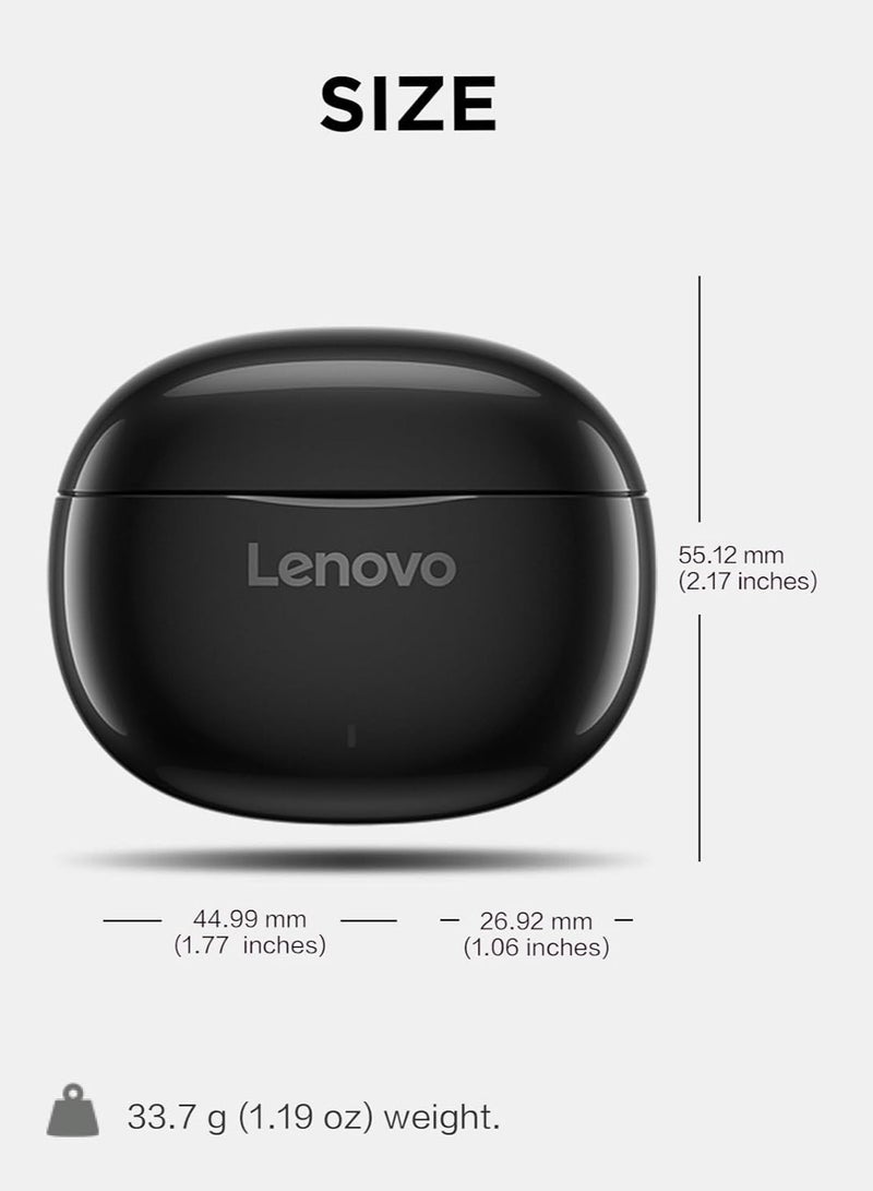 E310 True Wireless Stereo Earbuds, Bluetooth 5.3, 13mm Drivers, AI Call Noise Reduction, 20 Hours Playtime, USB-C Charging, Lightweight - Black , with 1-Year Replacement Warranty Black