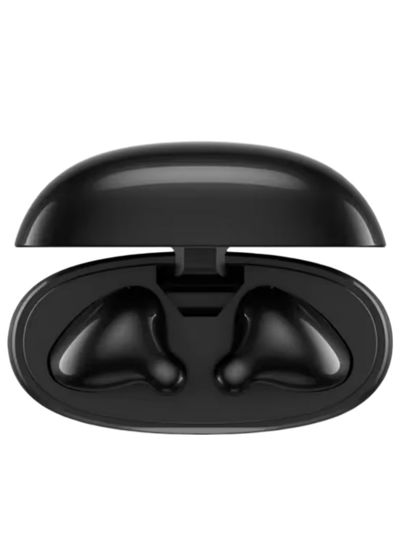 E310 True Wireless Stereo Earbuds, Bluetooth 5.3, 13mm Drivers, AI Call Noise Reduction, 20 Hours Playtime, USB-C Charging, Lightweight - Black , with 1-Year Replacement Warranty Black