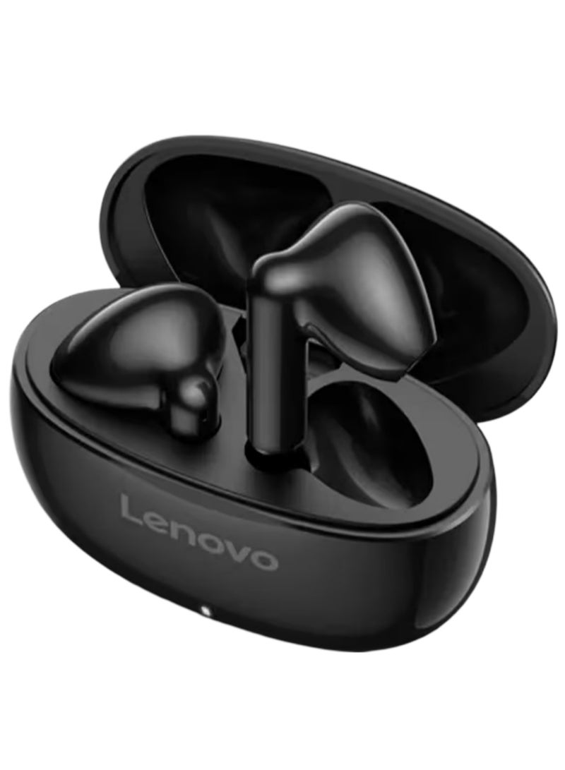 E310 True Wireless Stereo Earbuds, Bluetooth 5.3, 13mm Drivers, AI Call Noise Reduction, 20 Hours Playtime, USB-C Charging, Lightweight - Black , with 1-Year Replacement Warranty Black