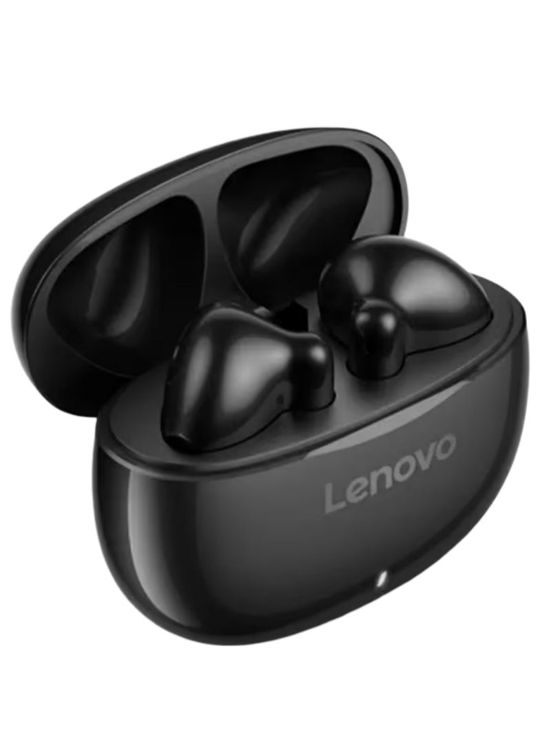 E310 True Wireless Stereo Earbuds, Bluetooth 5.3, 13mm Drivers, AI Call Noise Reduction, 20 Hours Playtime, USB-C Charging, Lightweight - Black , with 1-Year Replacement Warranty Black