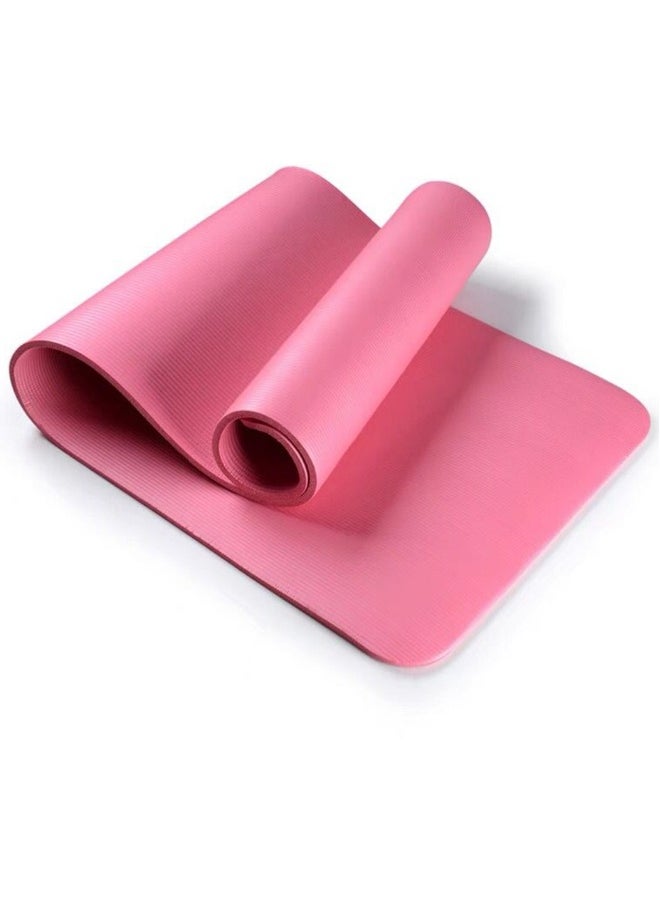 Extra Thick Exercise Yoga Mat with Carrying Strap pink