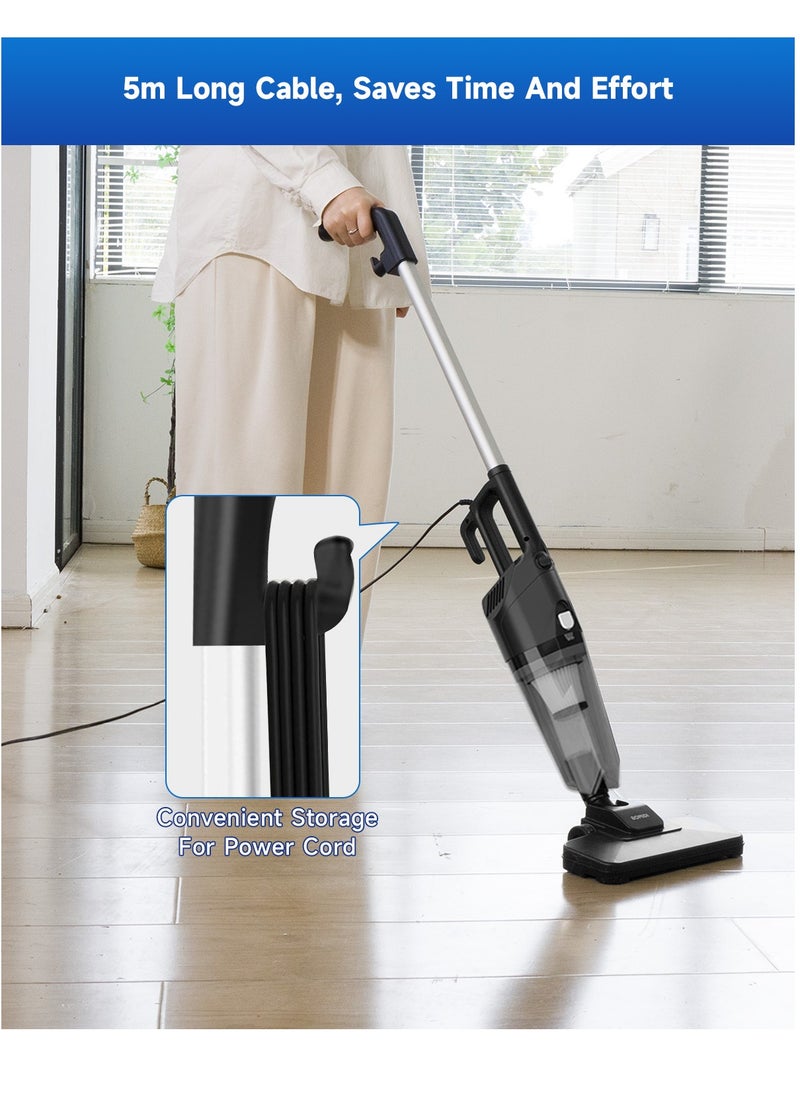 Handheld Vacuum Cleaner – 17000Pa Powerful Suction, 500W Motor, 900mL Dust Cup, Quiet Operation, 5-in-1 Multi-Surface Cleaning | BOMIDI S9 (Black)