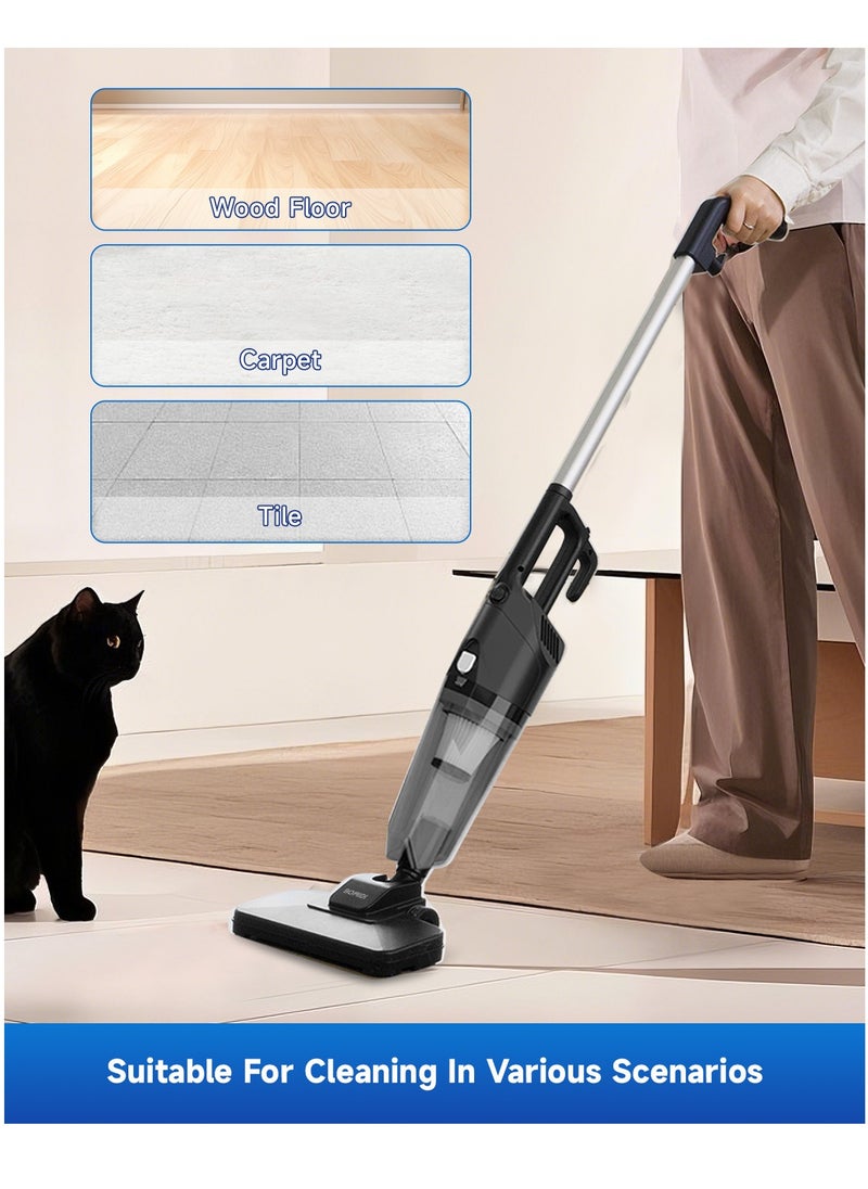 Handheld Vacuum Cleaner – 17000Pa Powerful Suction, 500W Motor, 900mL Dust Cup, Quiet Operation, 5-in-1 Multi-Surface Cleaning | BOMIDI S9 (Black)