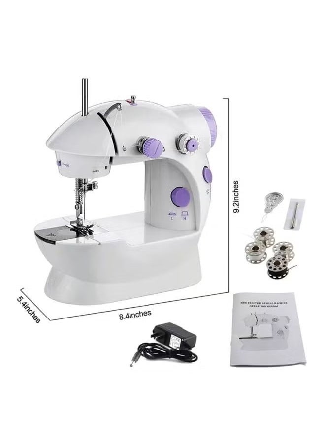 Portable Mini Sewing Machine H32520-US White/Purple