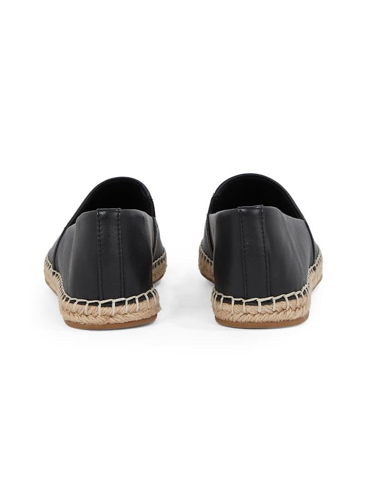 Logo Detailed  Leather Espadrilles