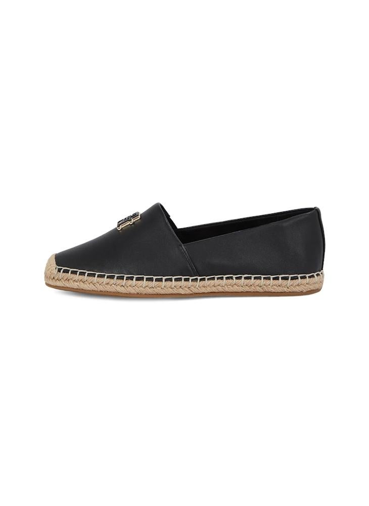 Logo Detailed  Leather Espadrilles