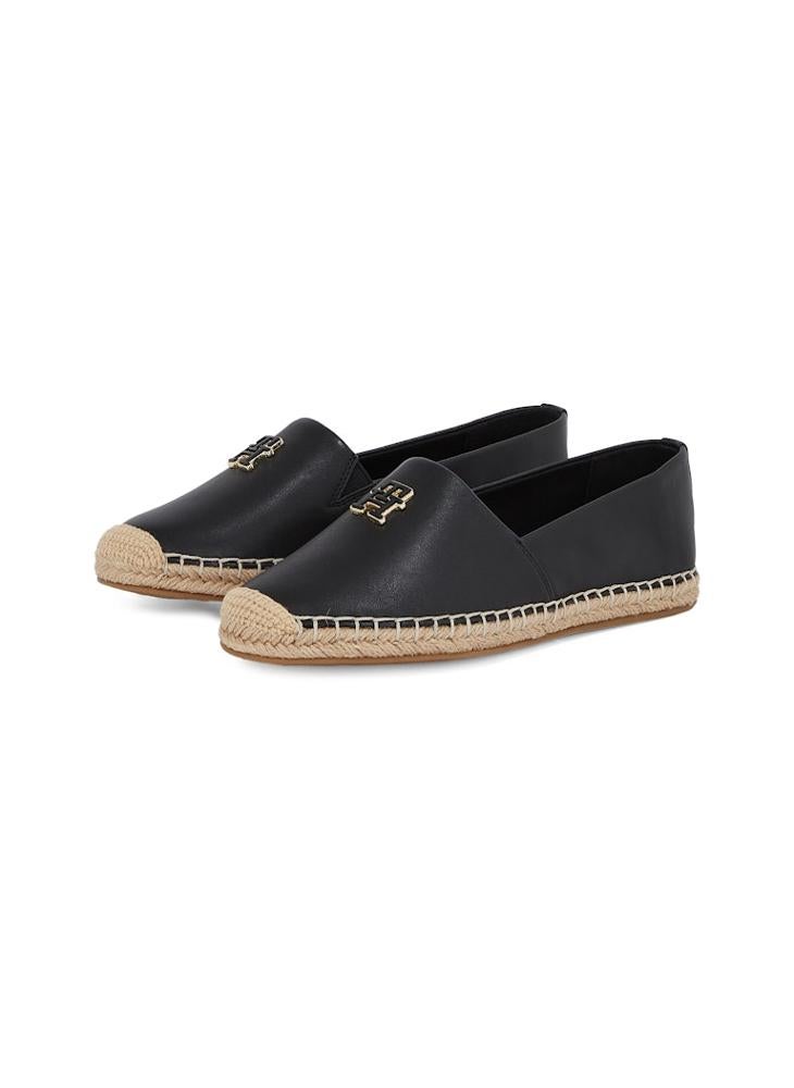 Logo Detailed  Leather Espadrilles