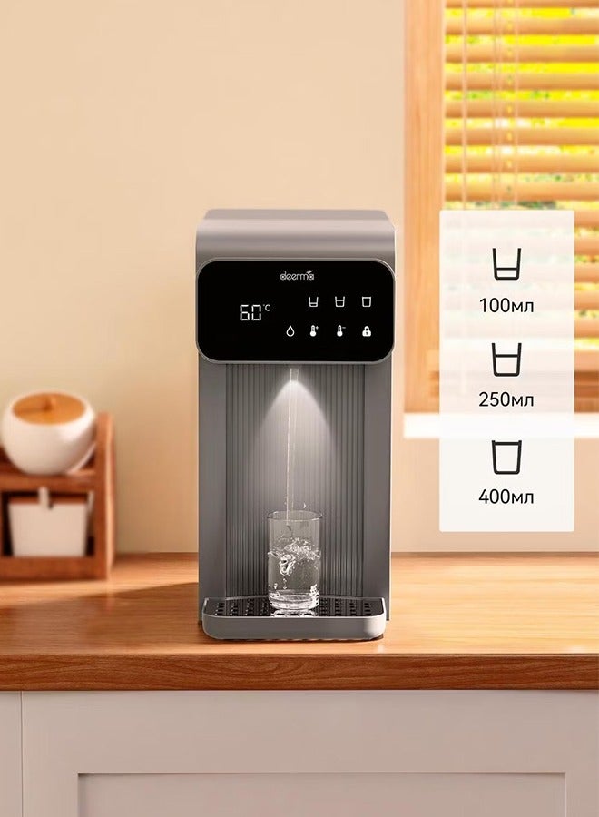 One-Touch Hot Water Dispenser Rapid Heating Electric Thermo Kettle – Instant Hot Water for Tea, Coffee, and More with Digital Display Precision Temperature Control 3 L 2200 W SH37W Grey