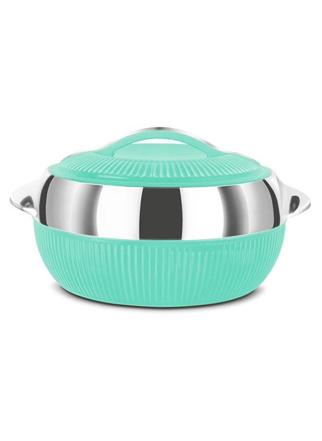 Lavenna Feasta Large Insulated Hot Pot – 6500ml, Double-Walled Stainless Steel, PU Insulated Casserole, BPA-Free, Food Safe, Keeps Food Hot & Fresh for Hours, Easy Carry Handle, Elegant Design – Mint Green