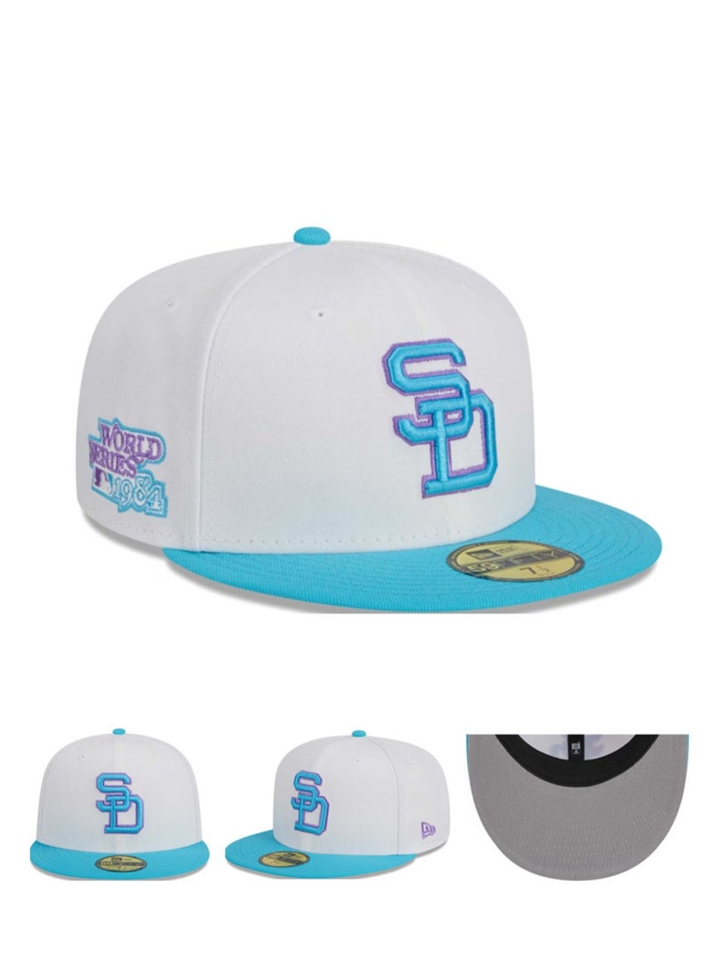 NEW YORK  fashion Embroidered Fitted Baseball Team Cap with Closed Back for Sun Protection60.6cm