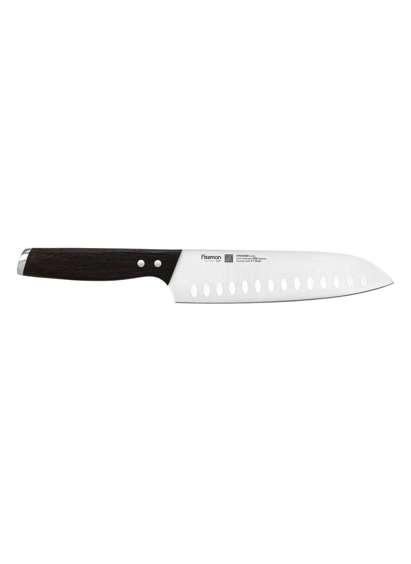 7'' Santoku Knife  Ferdinand Series with Sharp Blade and Sturdy Non Slip Handle Minimalist Design Stainless Steel Suitable for Home Restaurant