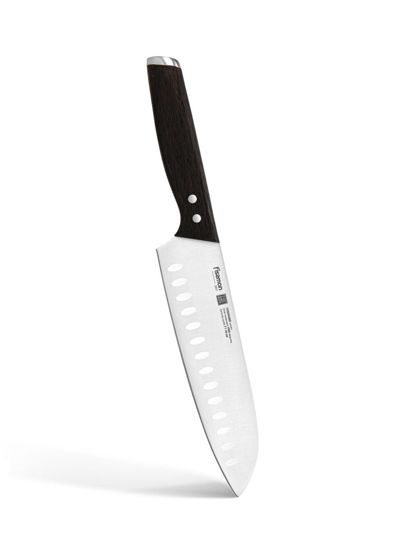 7'' Santoku Knife  Ferdinand Series with Sharp Blade and Sturdy Non Slip Handle Minimalist Design Stainless Steel Suitable for Home Restaurant