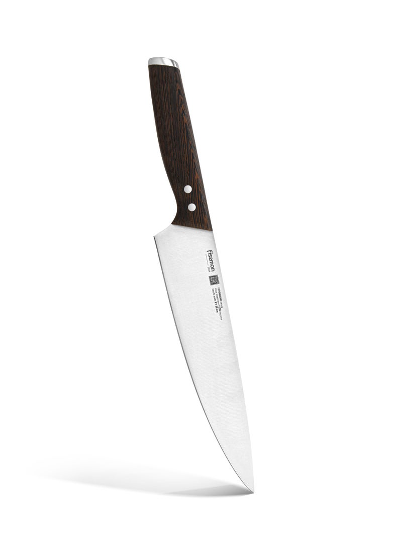 8'' Chef's Knife Ferdinand Series, with Sharp Blade and Sturdy Non Slip Handle, Minimalist Design, Stainless Steel, Suitable for Home Restaurant