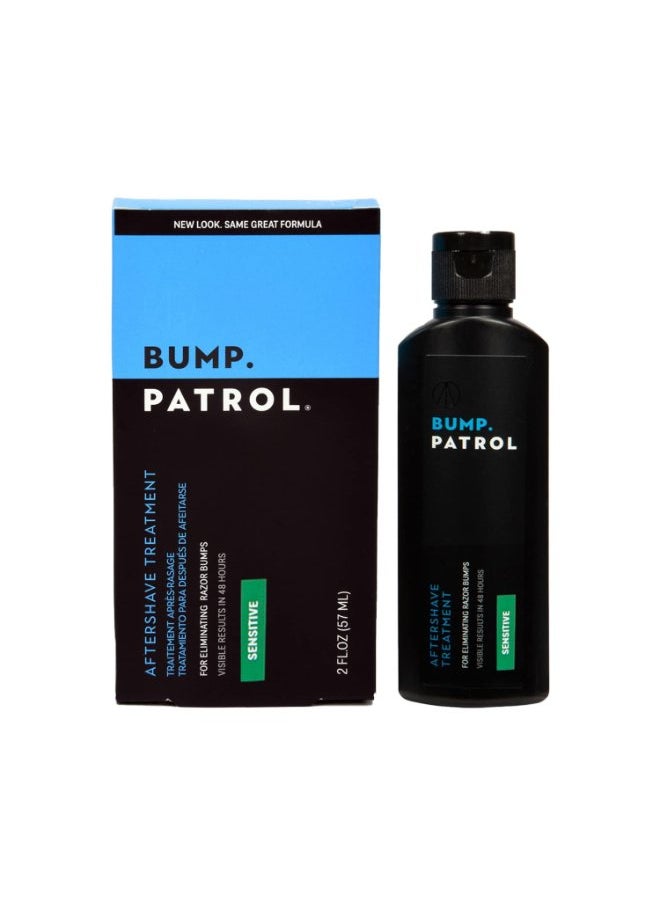 Bump Patrol Sensitive Strength Aftershave Formula - Gentle After Shave Solution Eliminates Razor Bumps and Ingrown Hairs - 2 Ounces