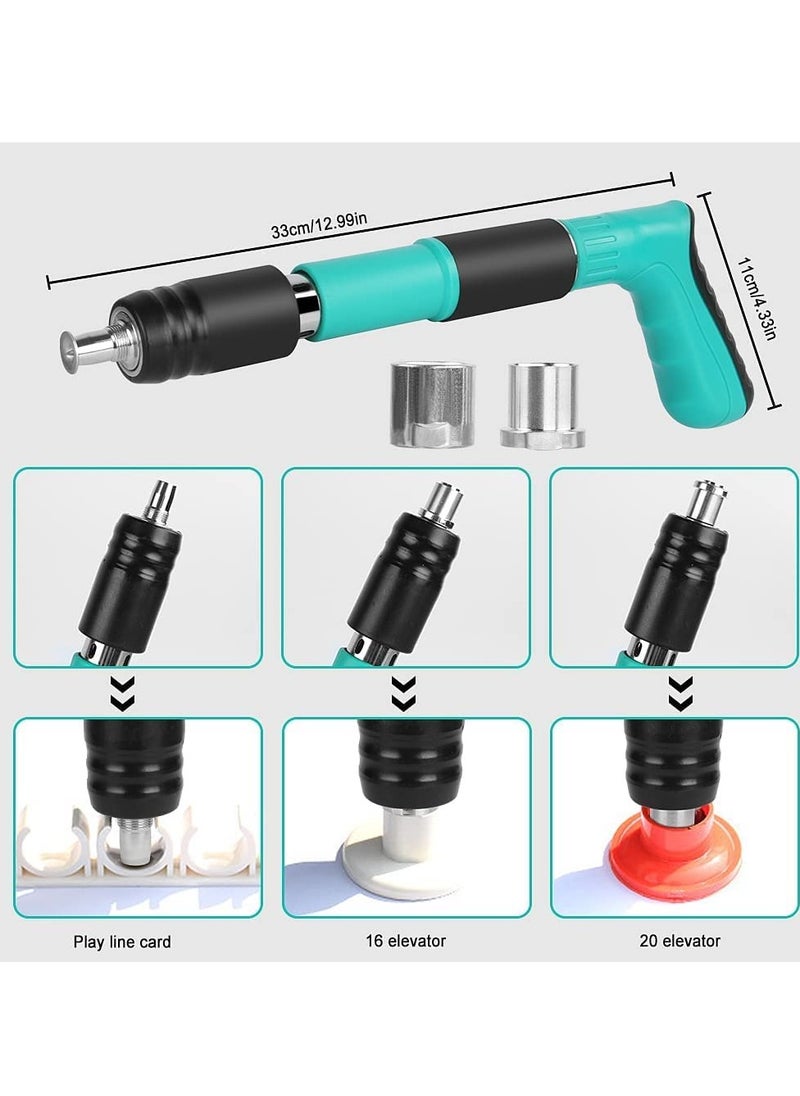 Concrete Nail Gun Kits with 50 pcs Nails, 5 Speed Adjustable Manual Steel Nail Gun, Wall Fastening Power Tool, Portable Nail Shooting Machine, for Cement Wall, Household