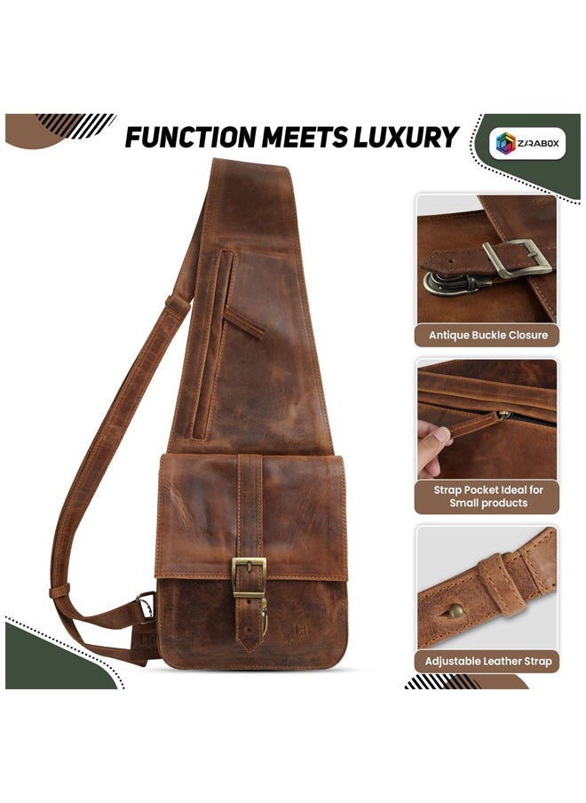 HERITAGE INSPIRED CROSSBODY BAG Handcrafted Vintage Genuine Leather Bag