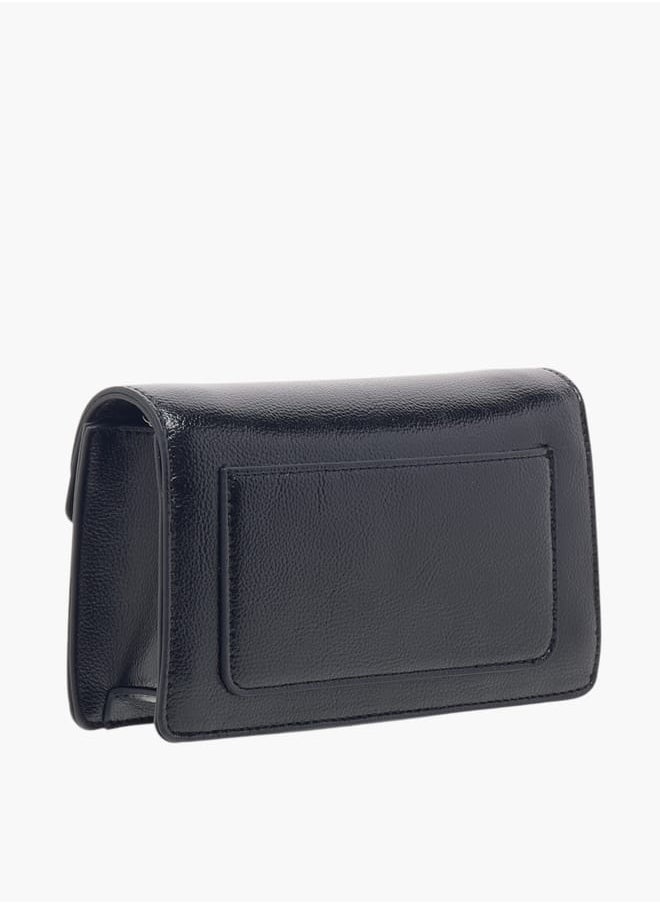 Womens Le Confort Crossbody Mettalic Wih Metal Strap