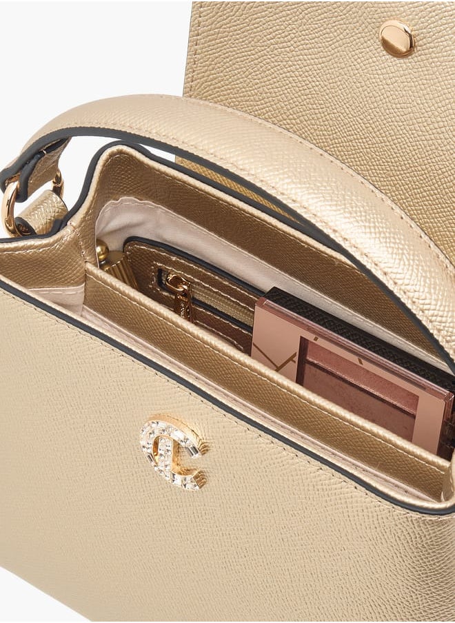 Women Textured Crossbody Bag with Handle