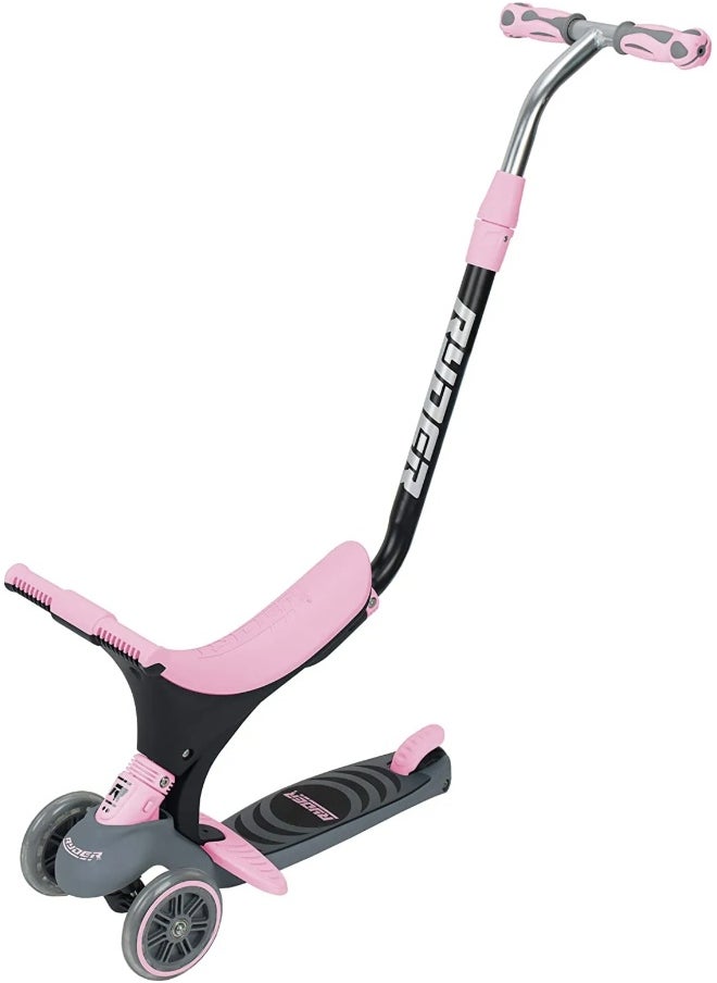 Ryder Avant 5-in-1 Convertible 3W Scooter (Pink)