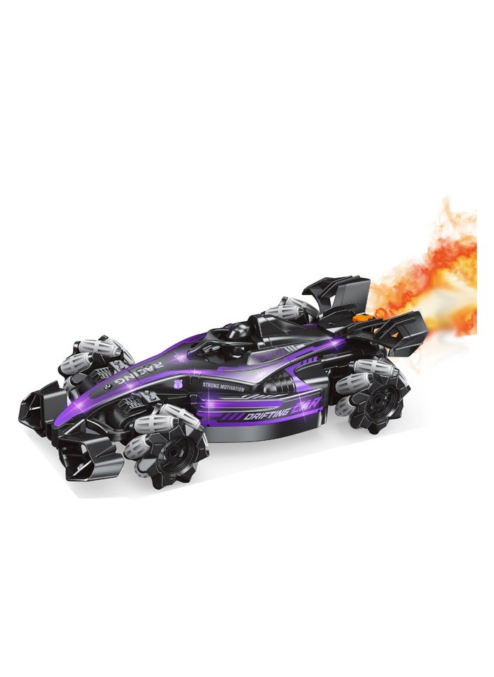 Stunt Drifting Car with Watch Remote Control - Spray, Lights & Sound, Fun RC Toy for Kids, Perfect for Racing & Stunt Play