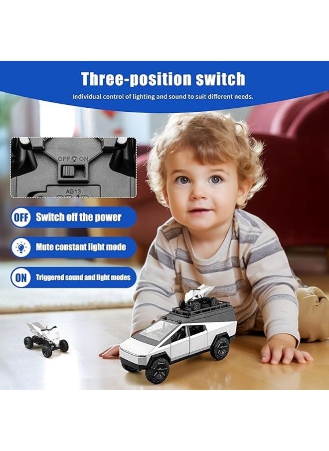 1:24 Zinc Alloy Car Model Pull-Back Camping RV Toy with Sound & Light Collectible Vehicle Display Model, Perfect Gift for Boys & Girls