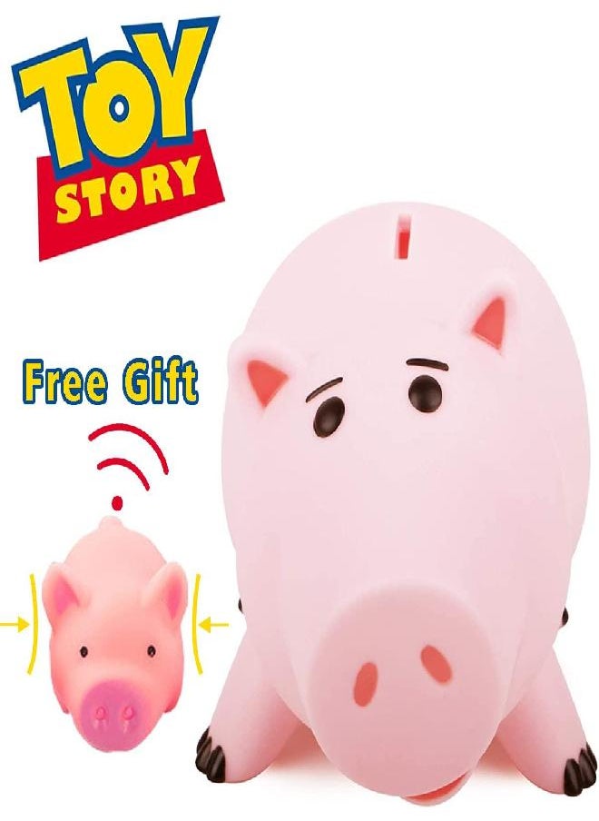 PHOCAS Hairphocas Cute Pink Pig Money Box Plastic Piggy Bank for Kid's Xmas Christmas Birthday Gift with Box