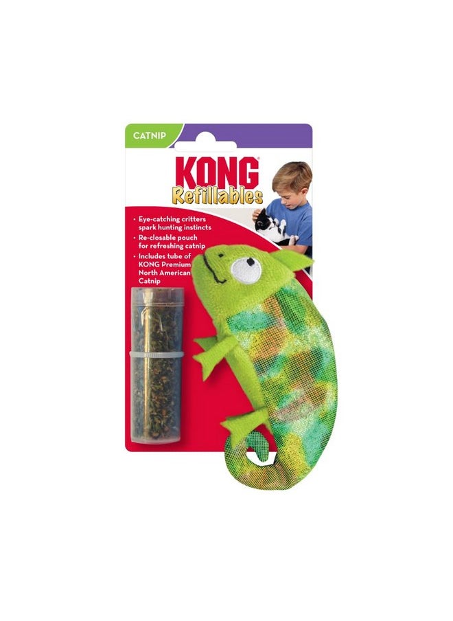 KONG Refillables Catnip Chameleon Toy