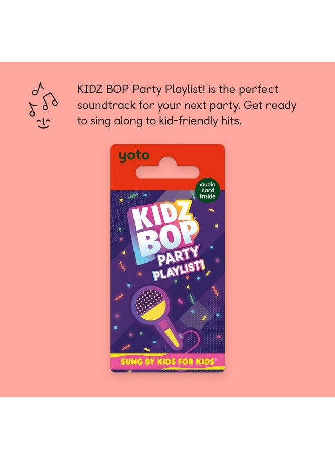 Yoto Kidz BOP Party Playlist! - Kids Musical Card for Use with Player & Mini All-in-1 Audio Player, Educational Screen-Free Listening with Fun Singalong Music for Playtime Parties & Travel