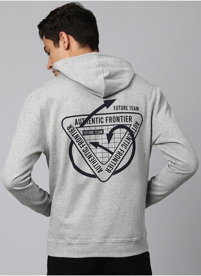 Men GREY MELANGE Sweatshirts