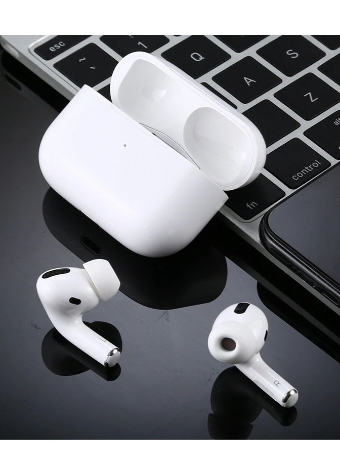 Rebenuo True Wireless Bluetooth Earpods Headset with Wireless Charging (White MODEL RCP60